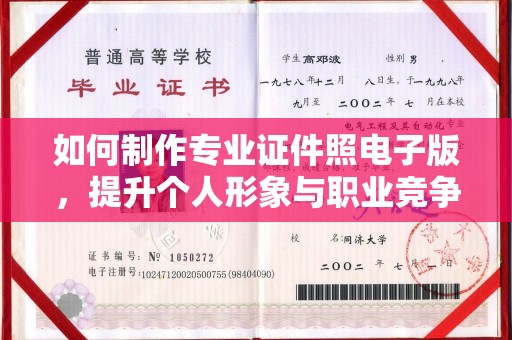 漳州如何制作专业证件照电子版，提升个人形象与职业竞争力